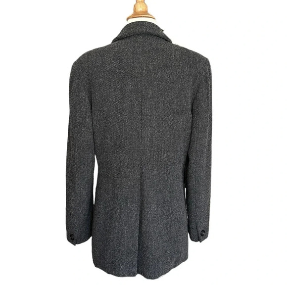 MaxMara Weekend Coat Wool Blend Grey Career Lightweight Mid Length, Size 10 - Picture 8 of 16